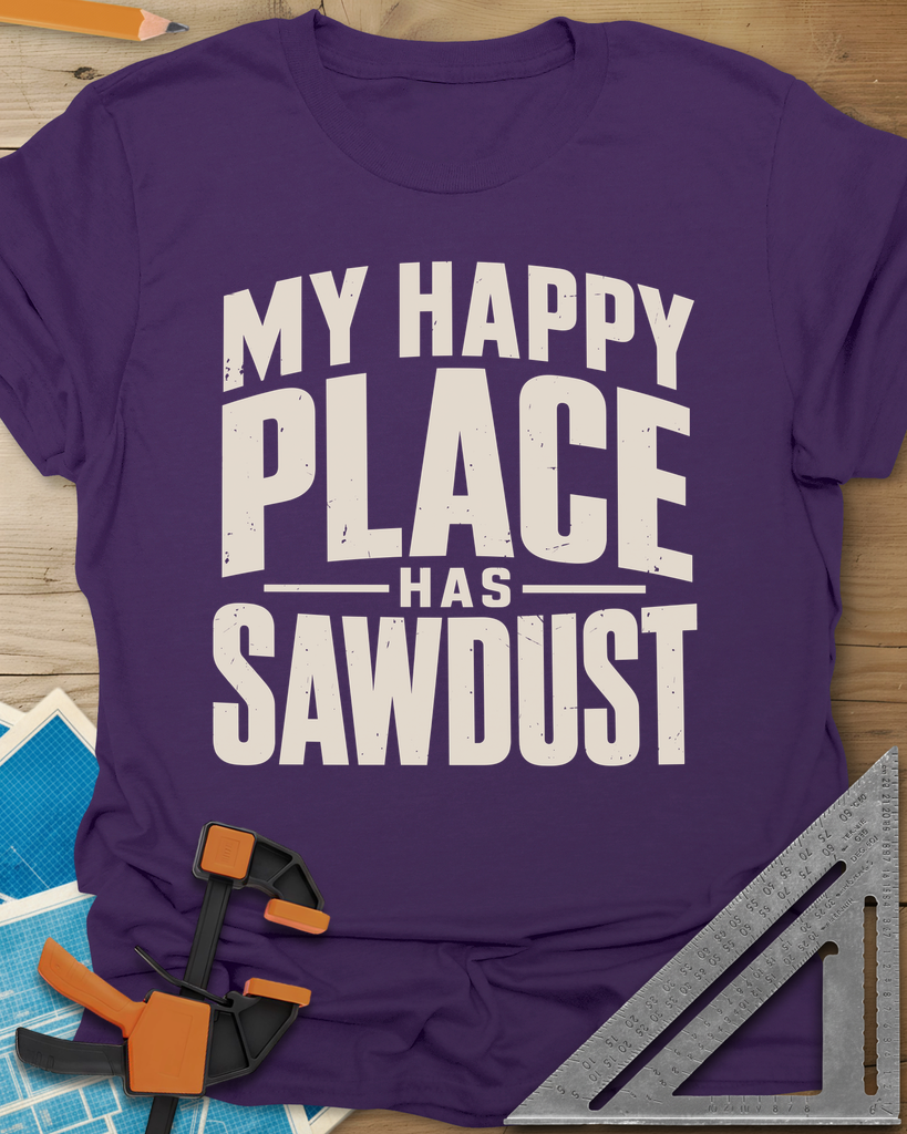Happy Sawdust Tee — purple