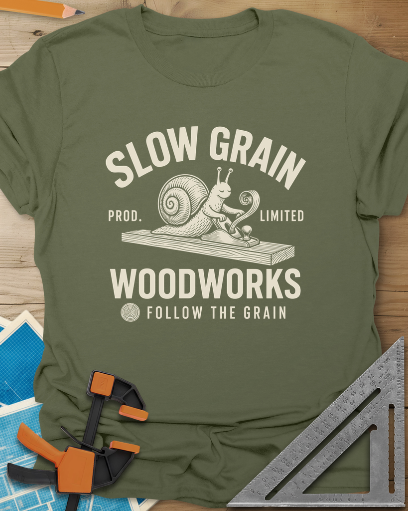 Slow Grain Tee — military_green