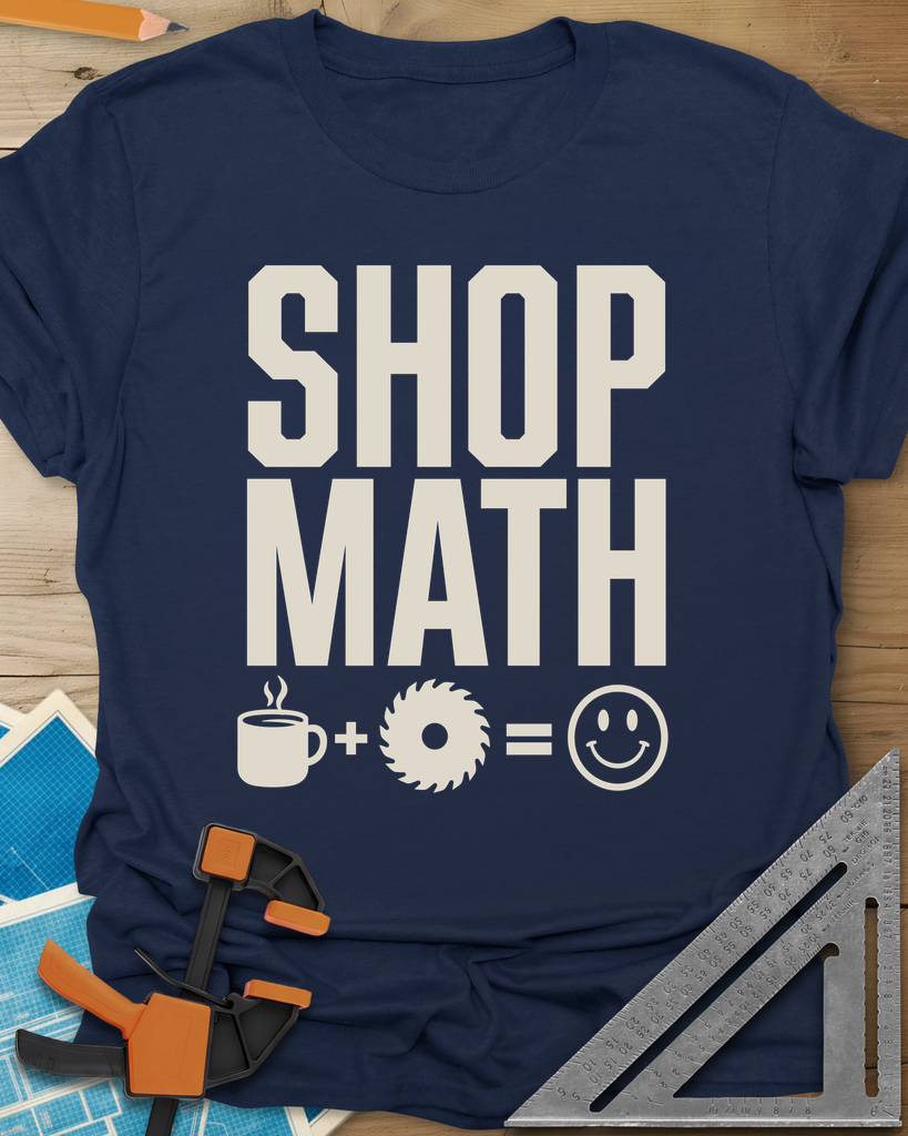 Shop Math Tee — navy