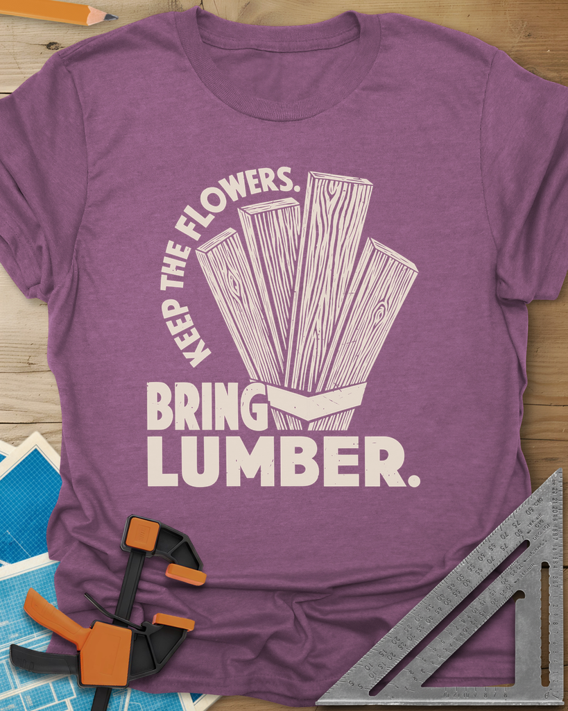 Bring Lumber Tee — heather_maroon