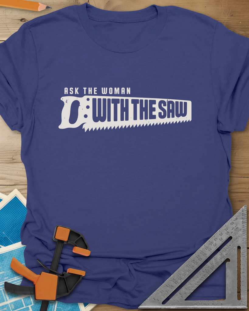 Ask The Saw Tee — metro_blue