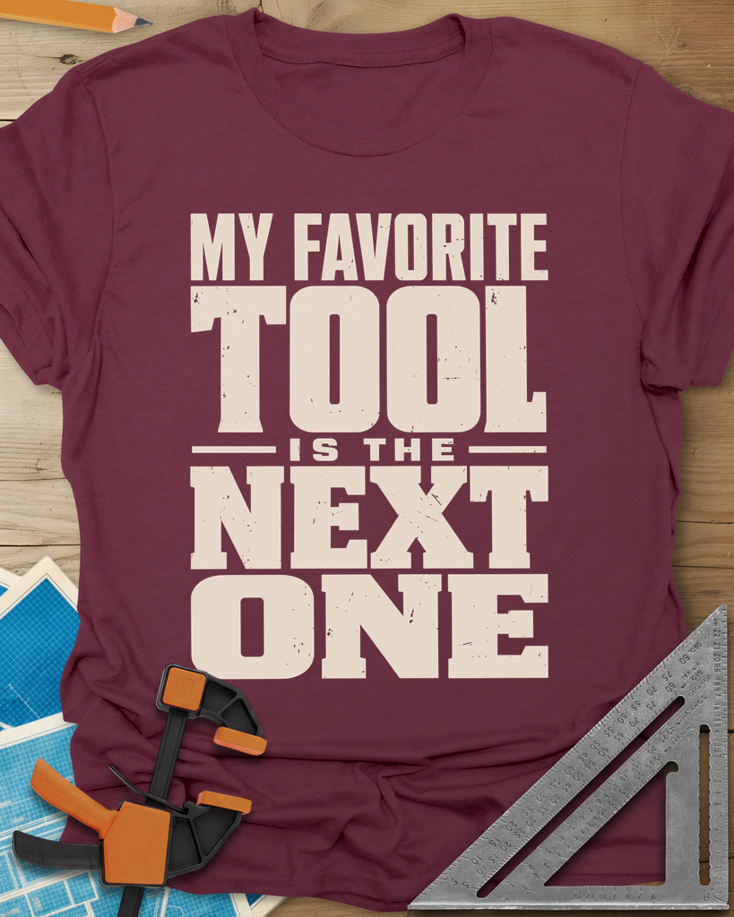 Next Tool Tee — maroon
