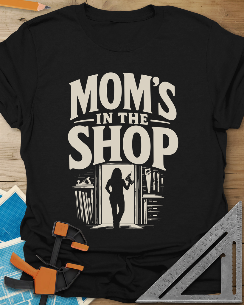 Mom'S Shop Tee — black