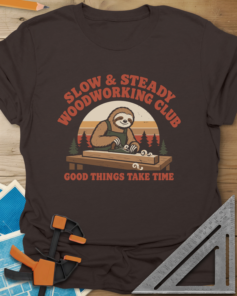 Slow Woodwork Tee — dark_chocolate