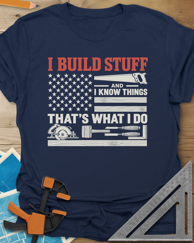 Build & Know Tee — navy