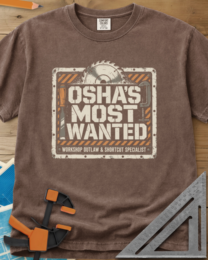 OSHA'S Most Wanted - Premium Heavyweight Tee — espresso