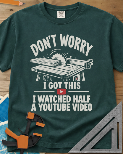 YouTube Video - Premium Heavyweight Tee — blue_spruce