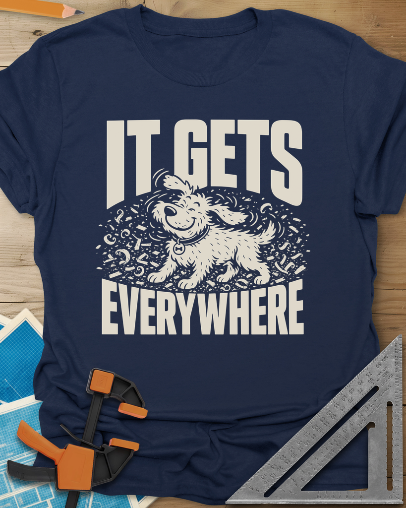 It Gets Everywhere Tee — navy
