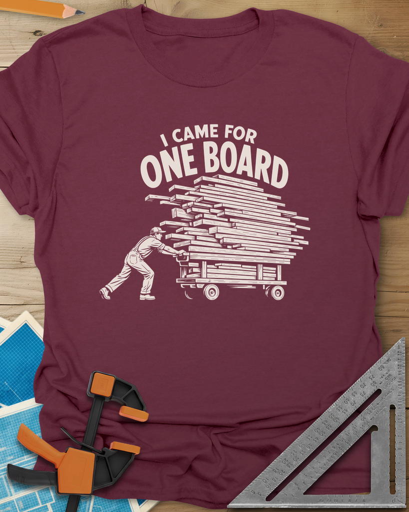 One Board Tee — maroon