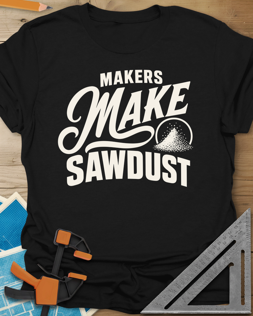 Make Sawdust Tee — black