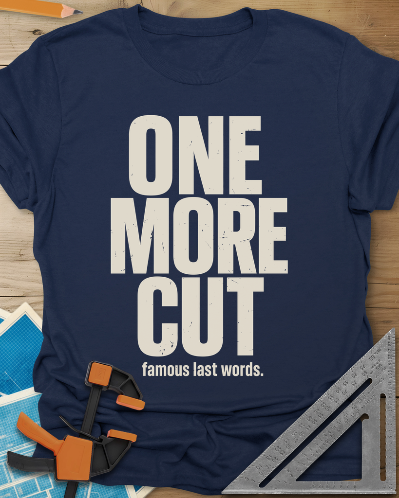 One More Cut Tee — navy