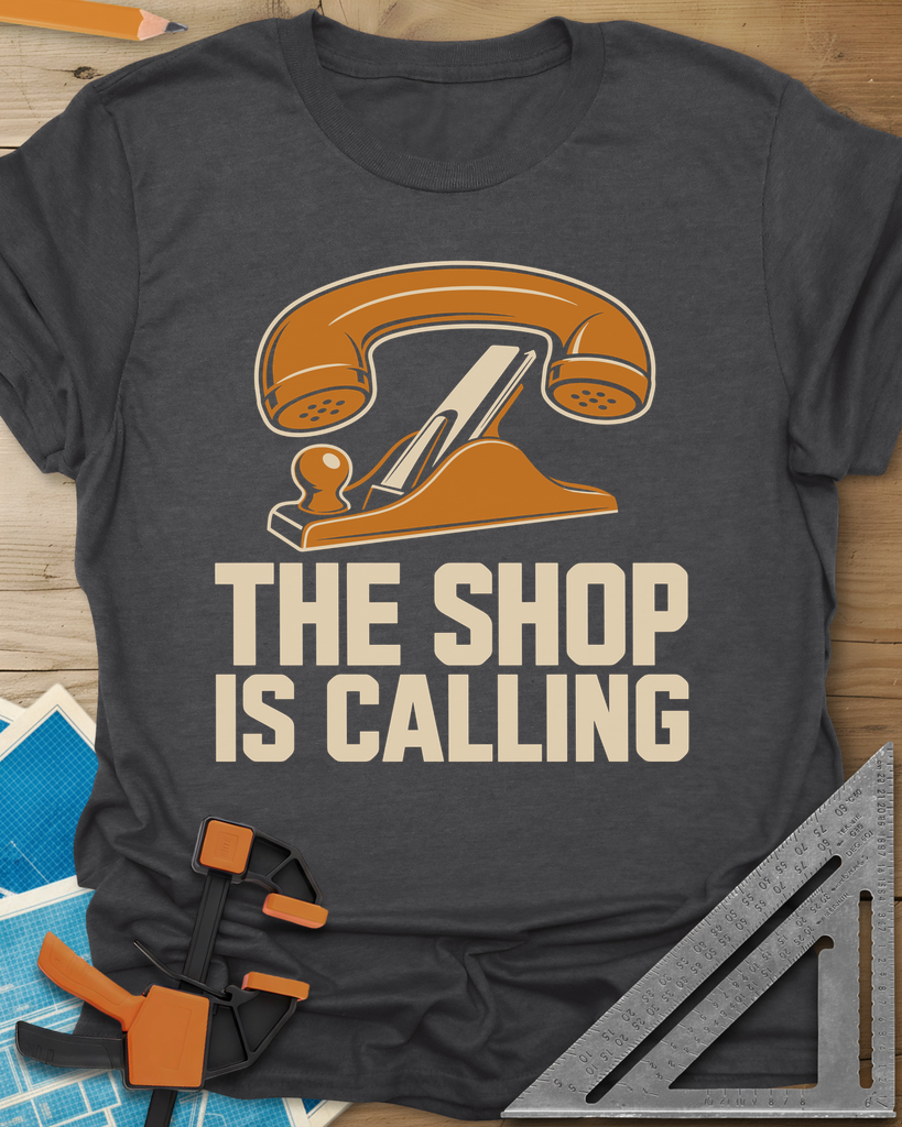 Shop Calling Tee — dark_heather_grey