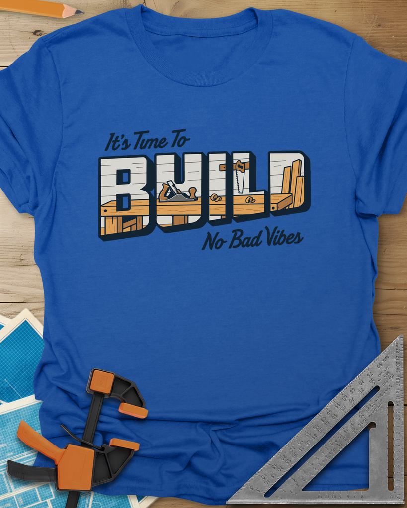 Build Time Tee — royal