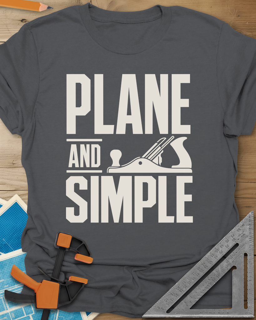Plane & Simple Tee — charcoal