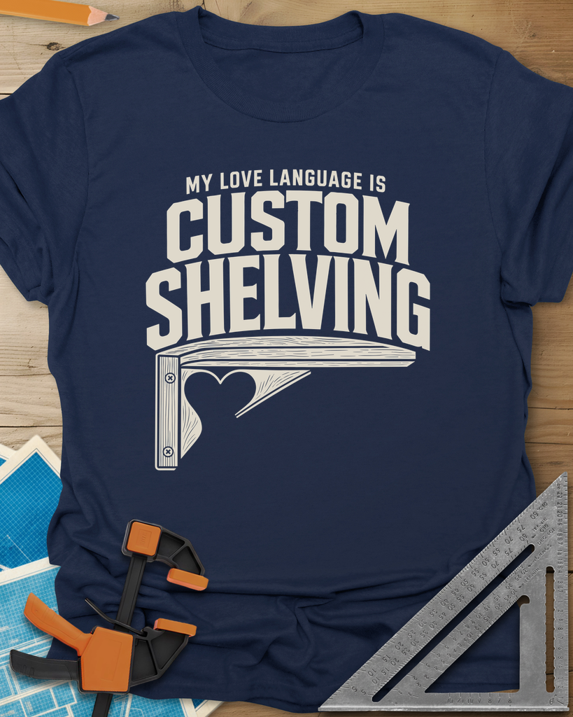 Custom Shelving Tee — navy