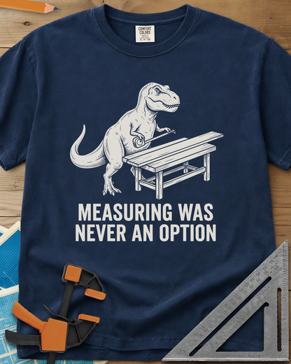 Dino Measuring - Premium Heavyweight Tee — navy