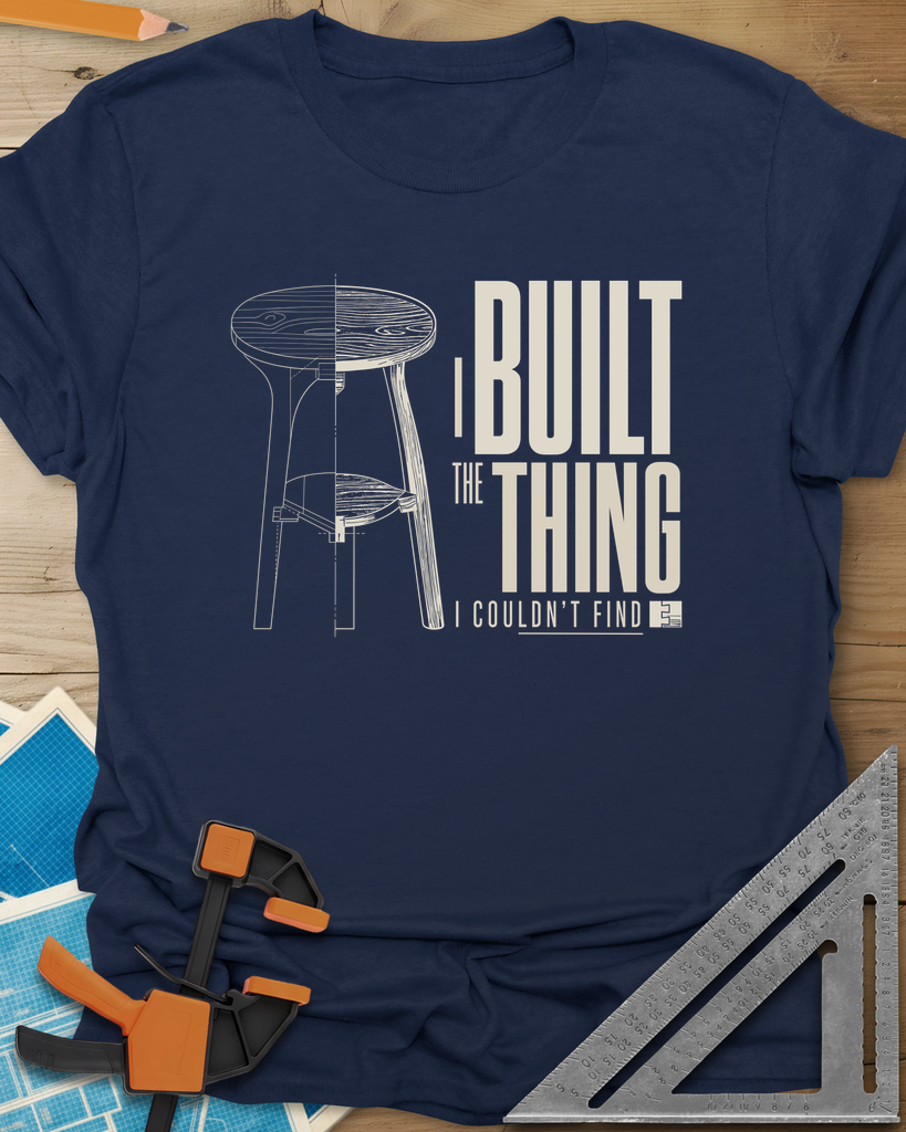 Built The Thing Tee — navy