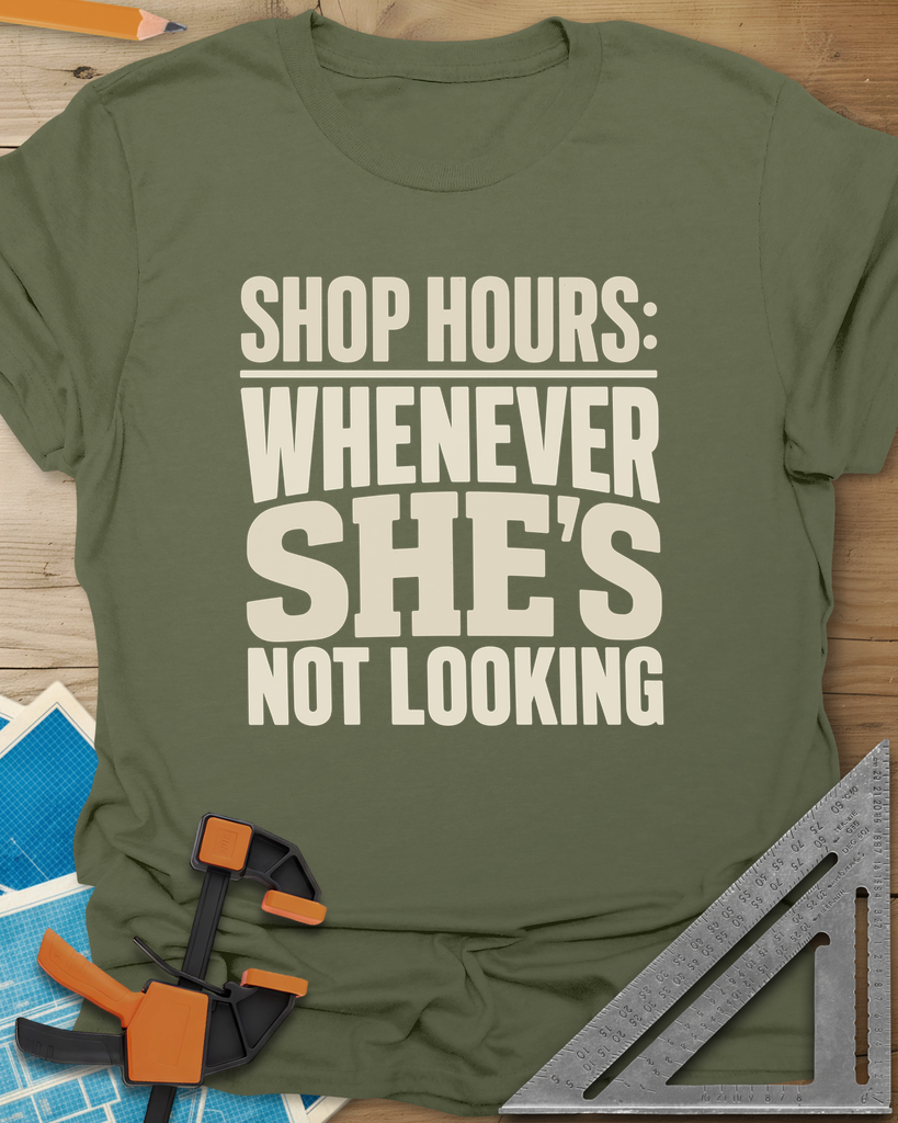 Shop Hours Tee — military_green