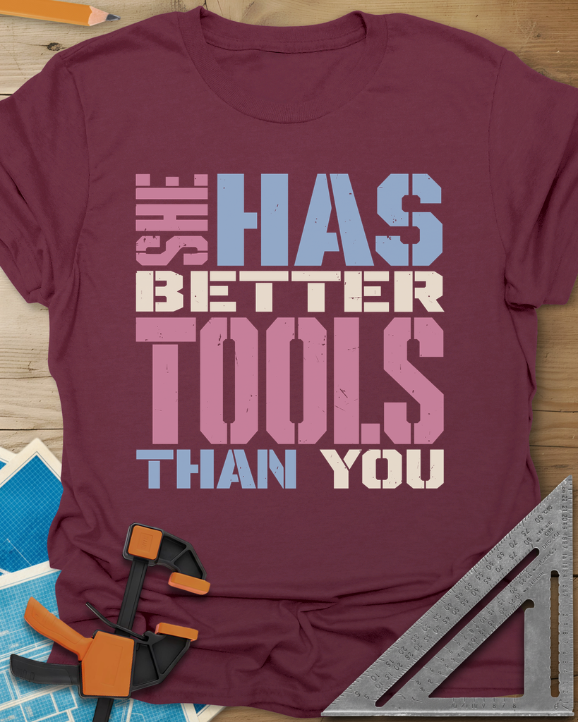 Better Tools Tee — maroon