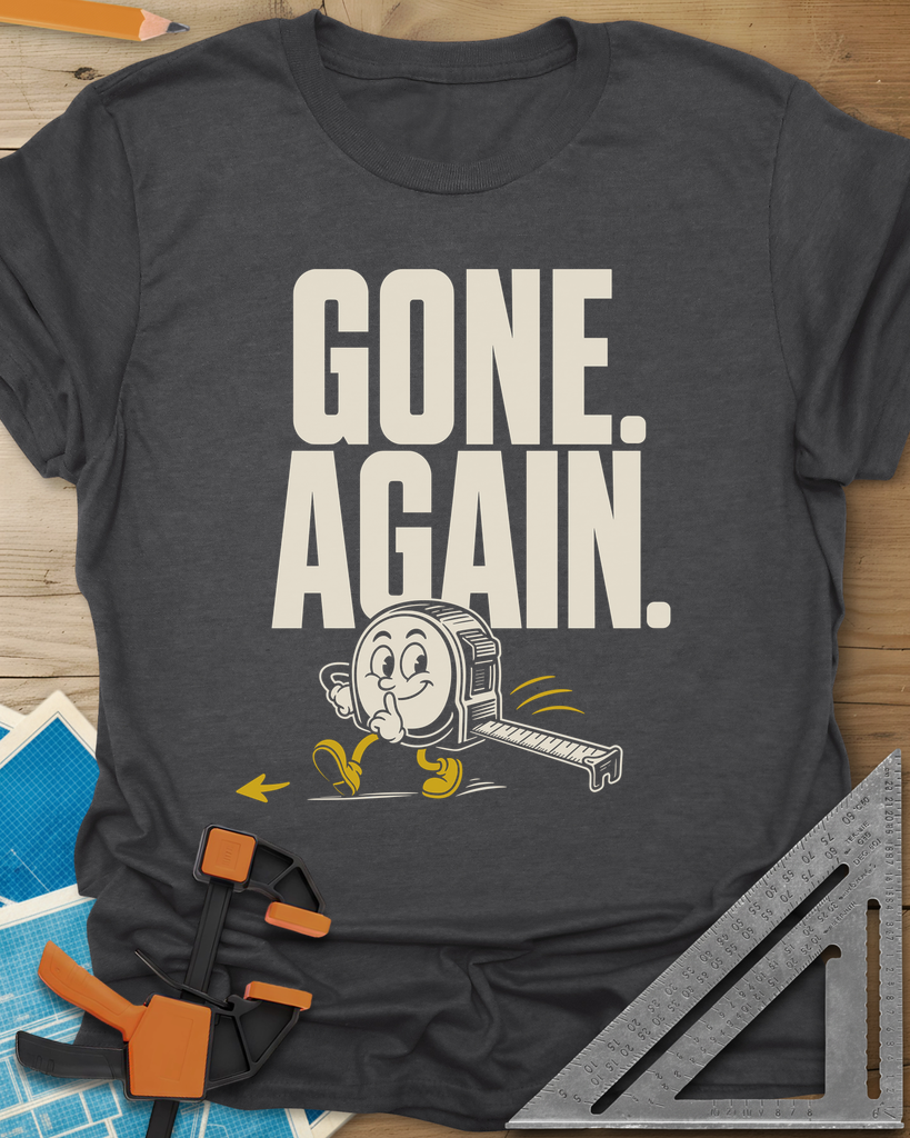 Gone Again Tee — dark_heather_grey