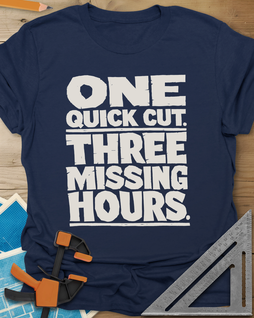 One Quick Cut Tee — navy
