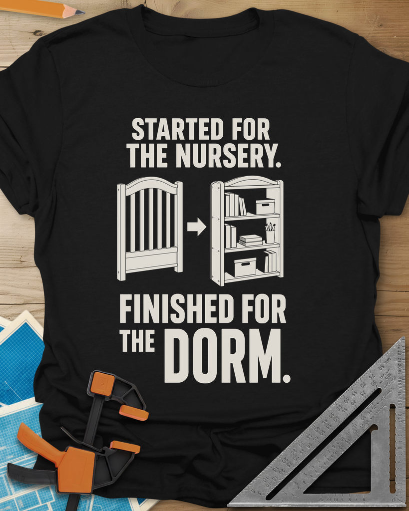 Nursery To Dorm Tee — black