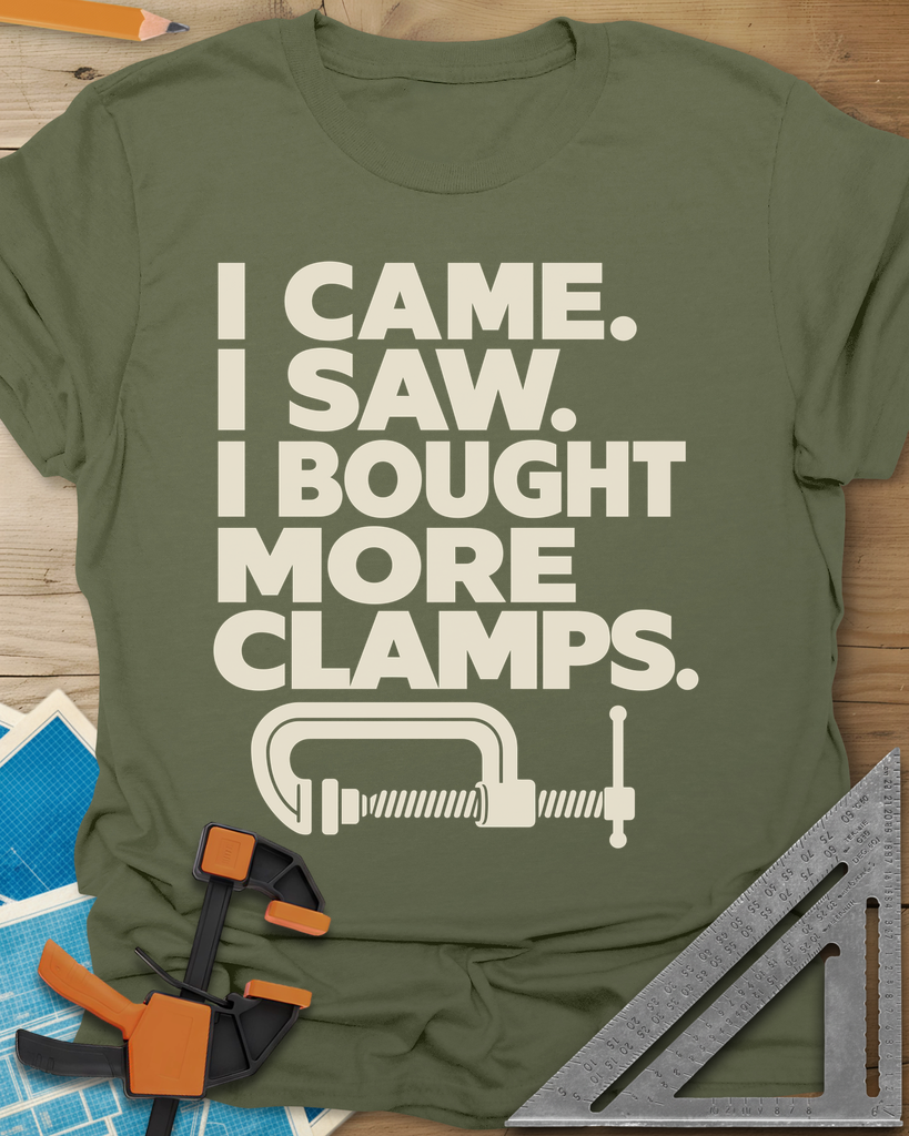 More Clamps Tee — military_green
