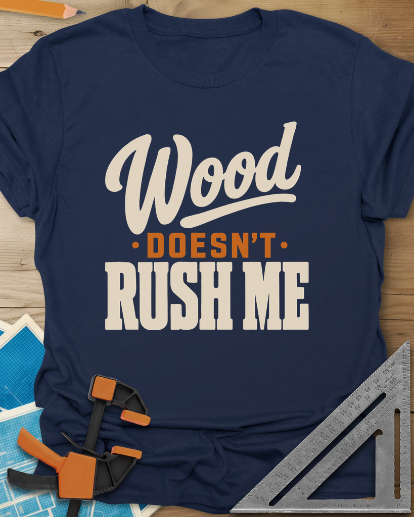 Wood Doesn'T Rush Tee — navy