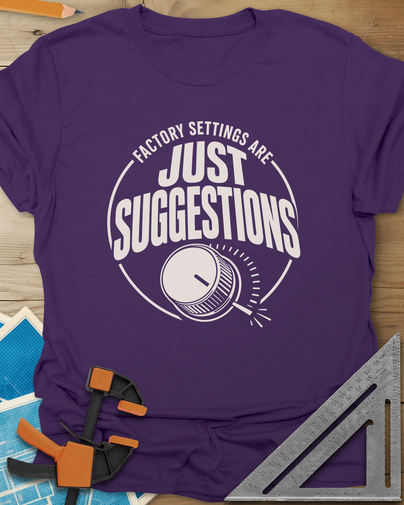 Factory Suggestions Tee — purple