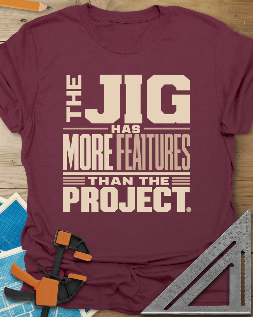 Feature Jig Tee — maroon