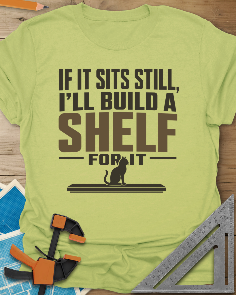 Build A Shelf Tee — pistachio