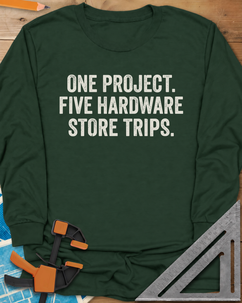 Five Store Trips Long Sleeve Tee — forest_green