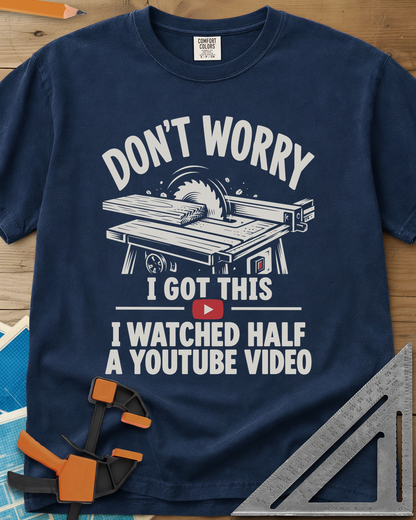 YouTube Video - Premium Heavyweight Tee — navy