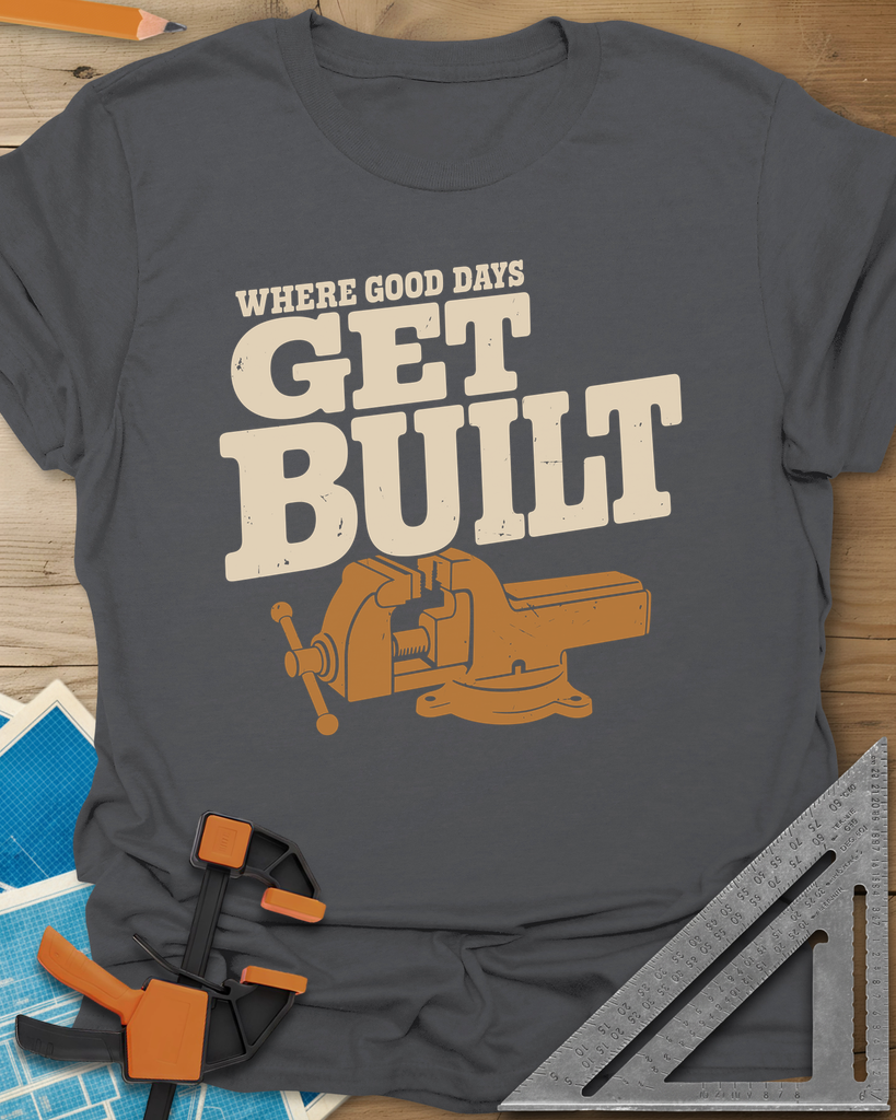 Get Built Tee — charcoal