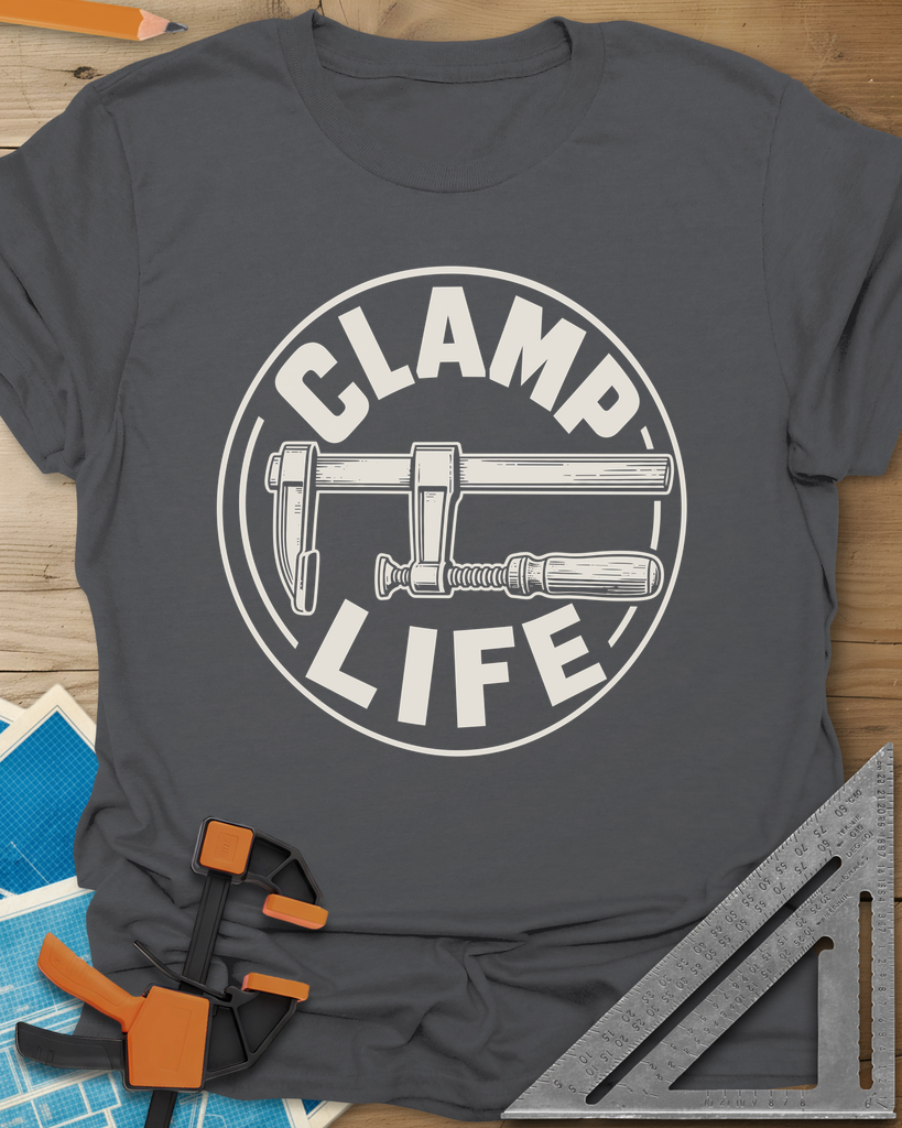 Clamp Life Tee — charcoal