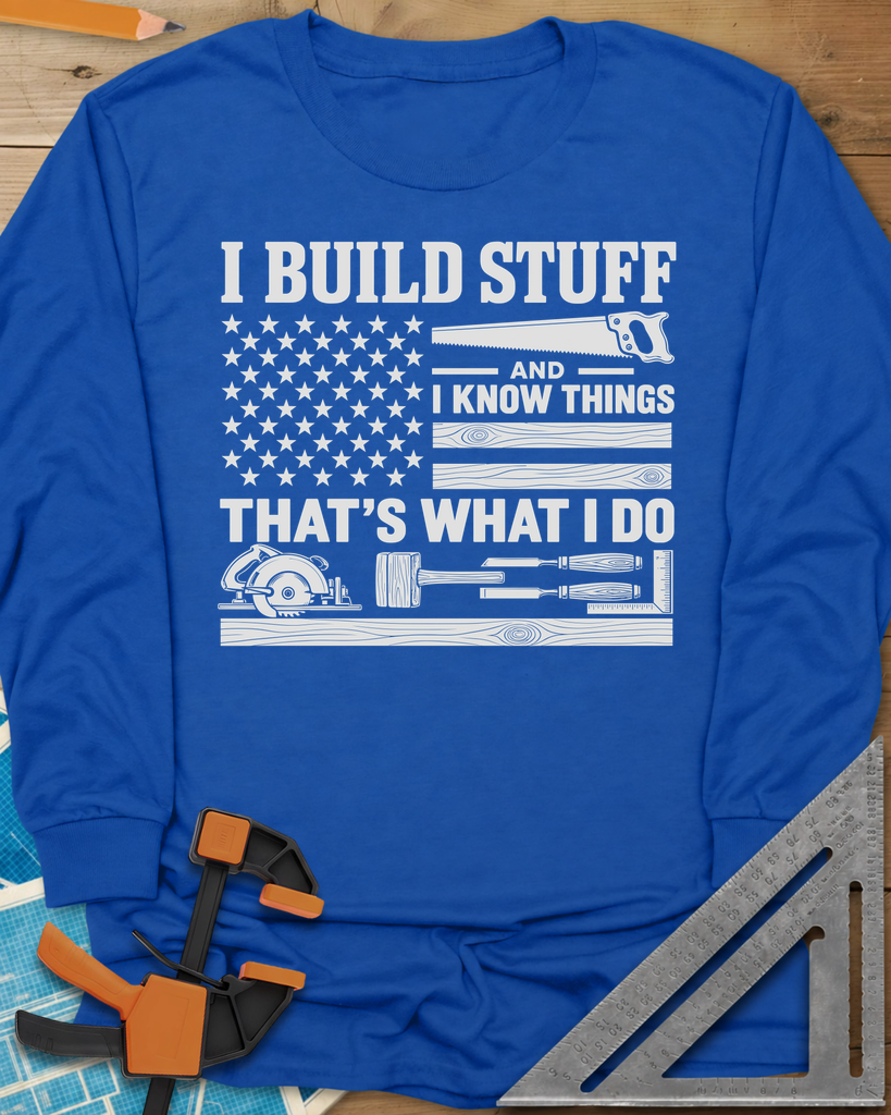 Build & Know Long Sleeve Tee — royal