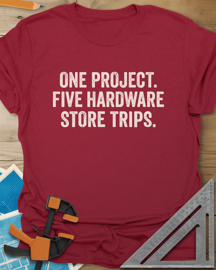 Five Store Trips Tee — cardinal_red