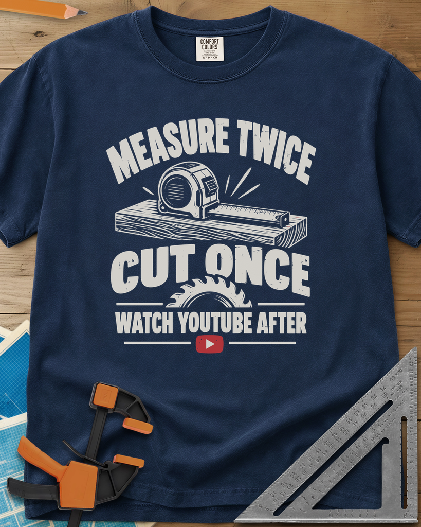Watch YouTube After - Premium Heavyweight Tee — navy