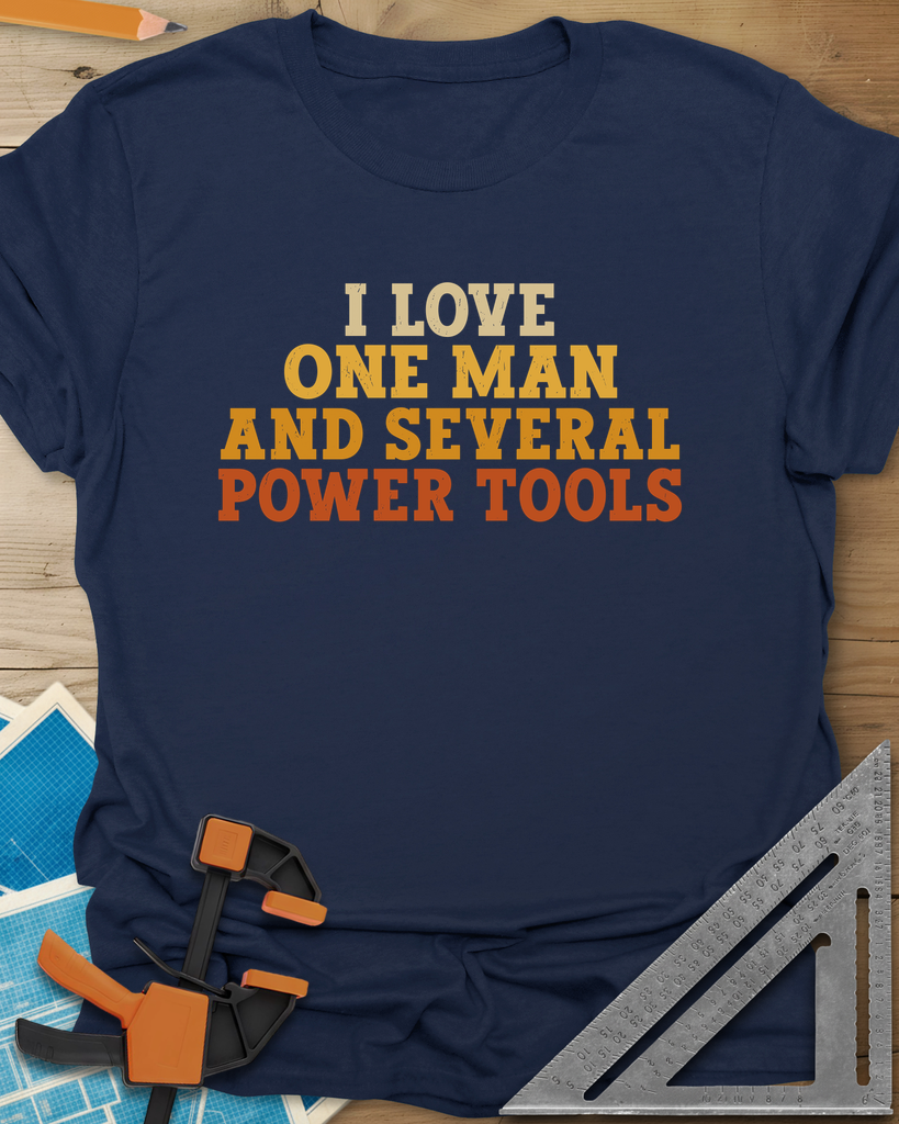 Love & Power Tools Tee — navy