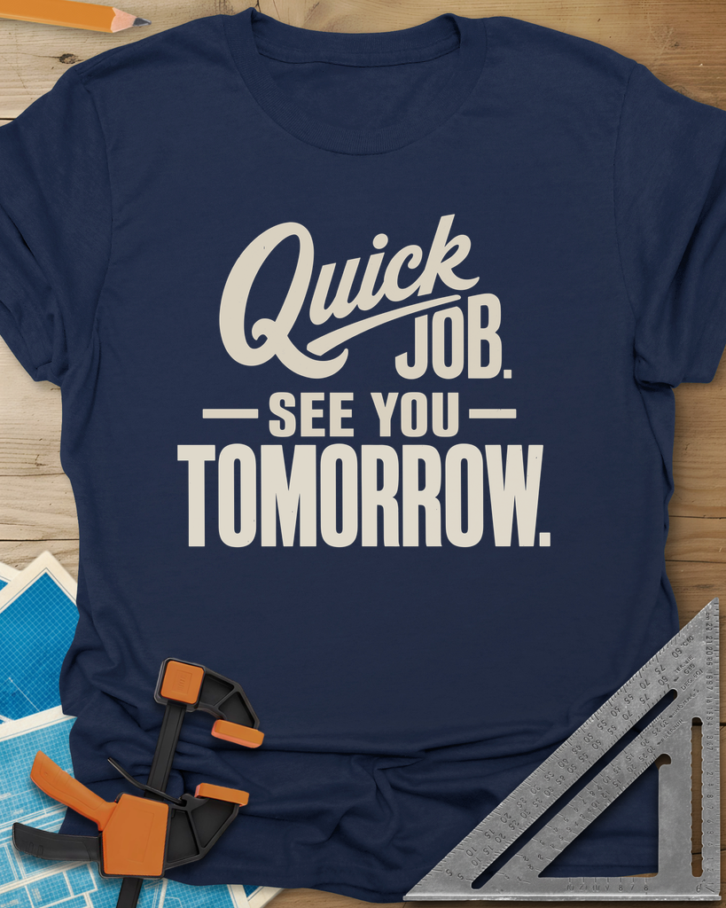 Quick Job Tee — navy