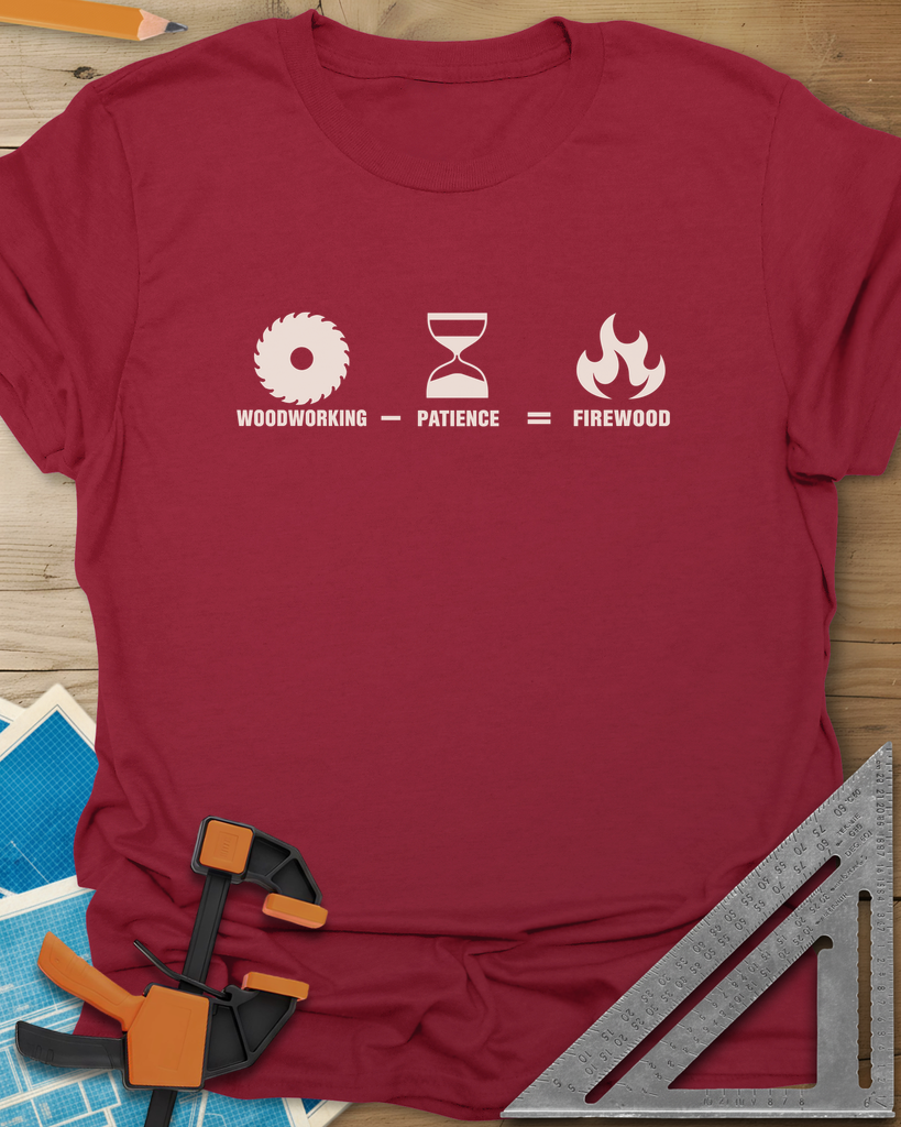 Patience Firewood Tee — cardinal_red