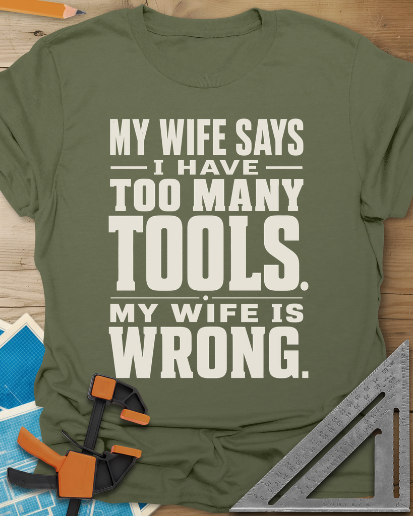 Too Many Tools Tee — military_green