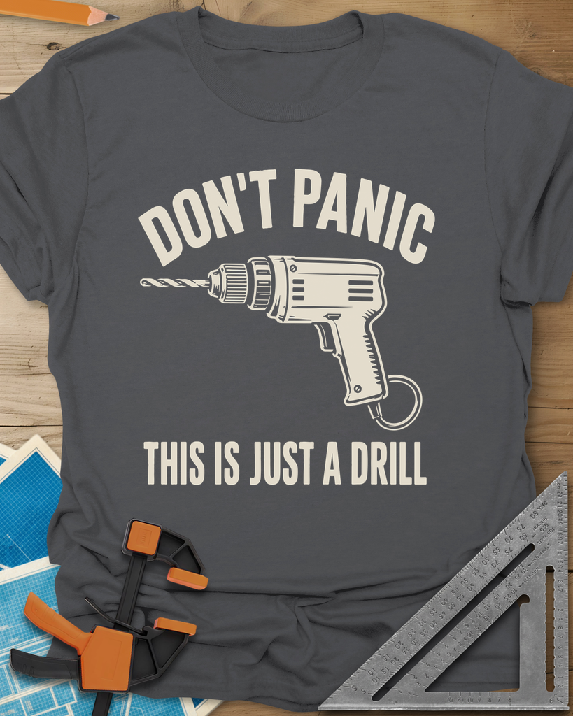 Just A Drill Tee — charcoal