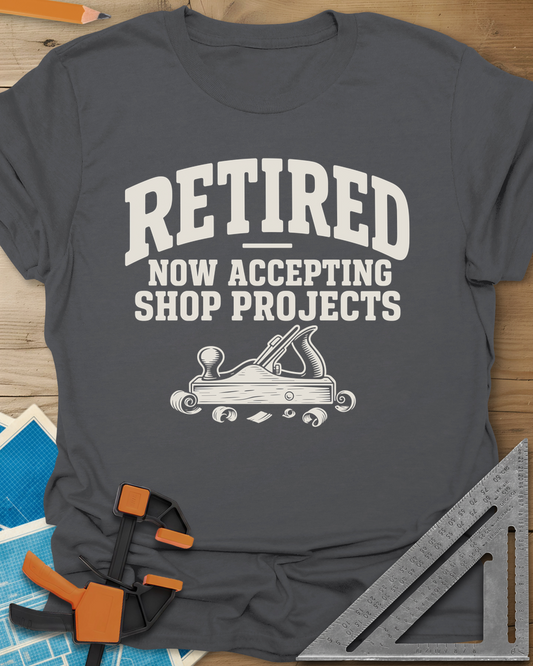 Retired Projects Tee — charcoal