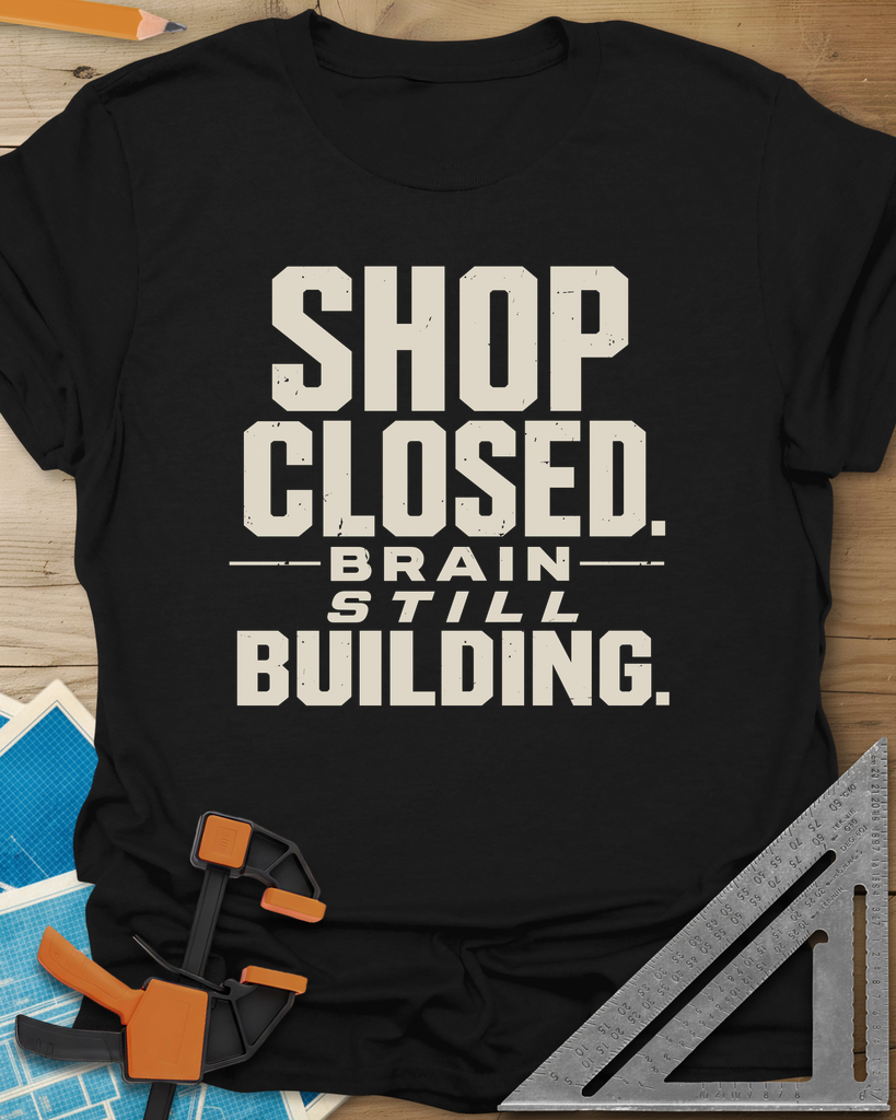 Brain Building Tee — black