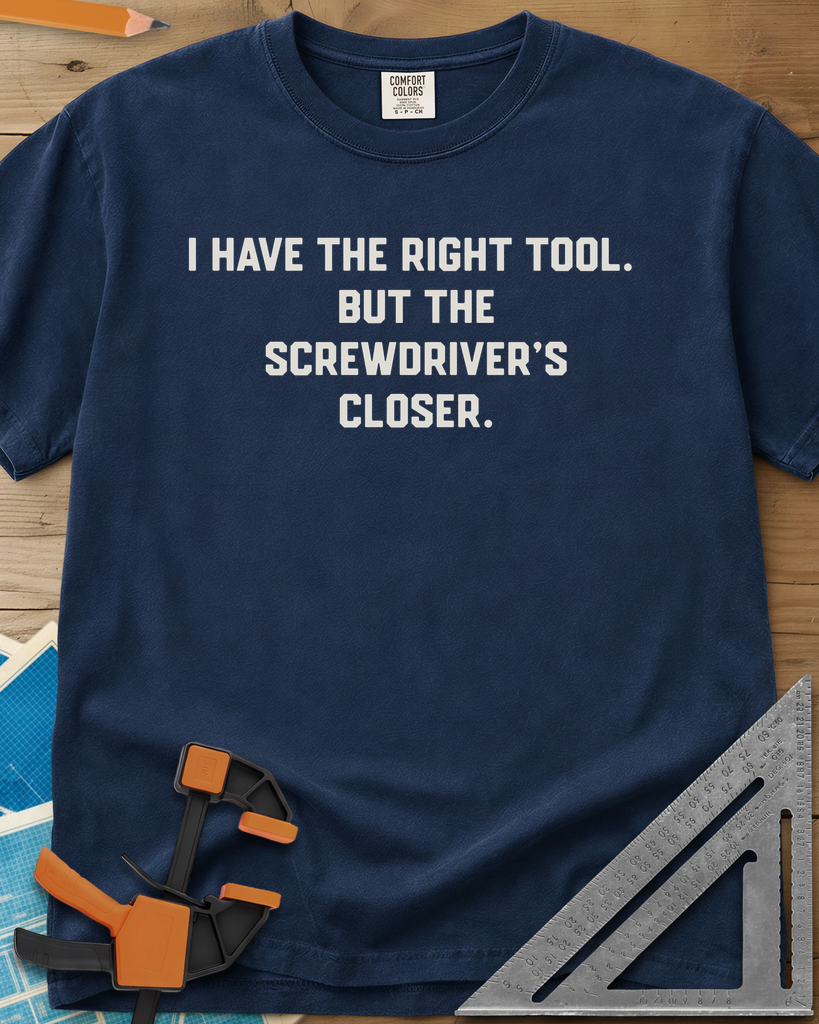 Right Tool - Premium Heavyweight Tee — navy