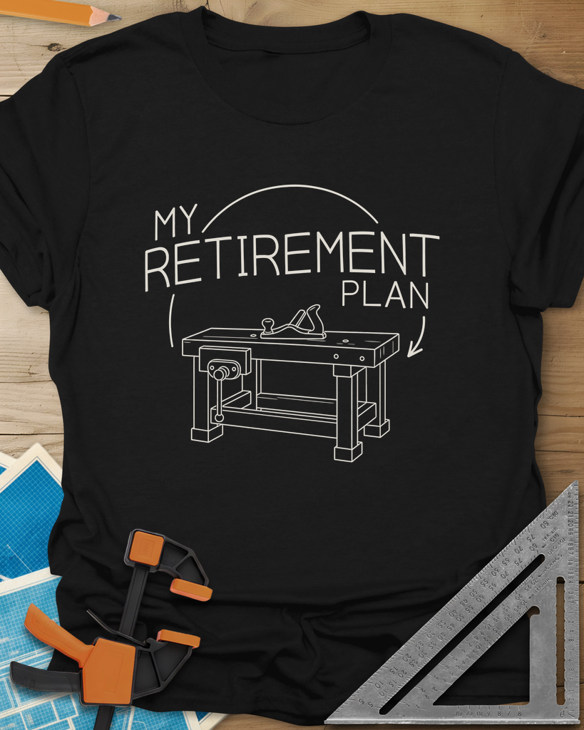 Retirement Plan Tee — black