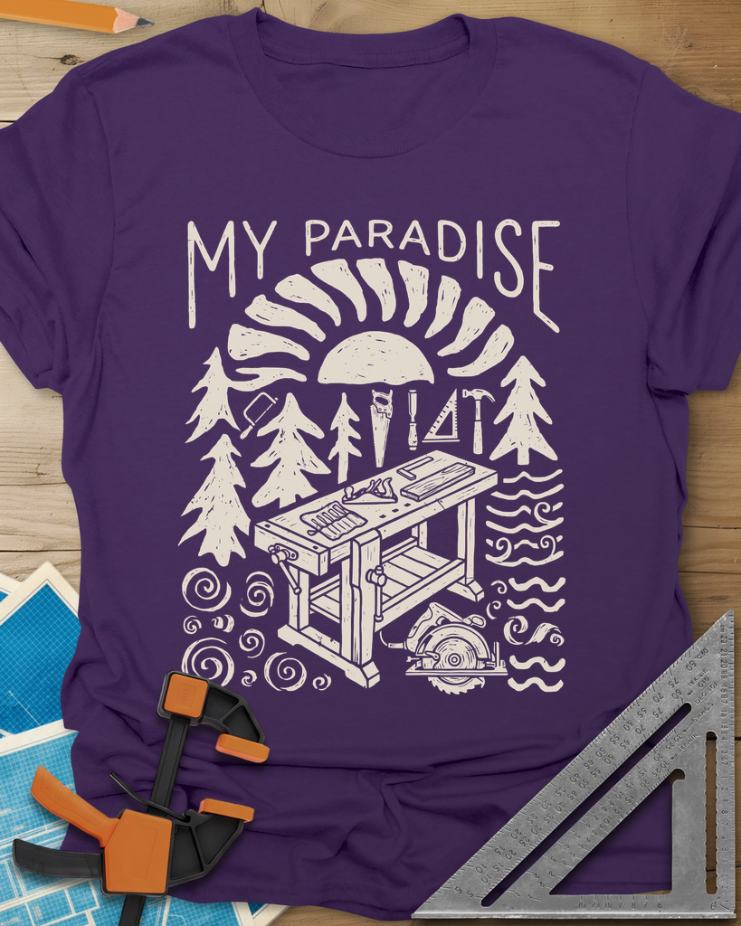 Paradise Workshop Tee — purple