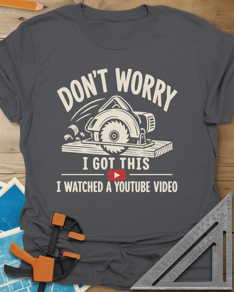 YouTube Pro Tee — charcoal