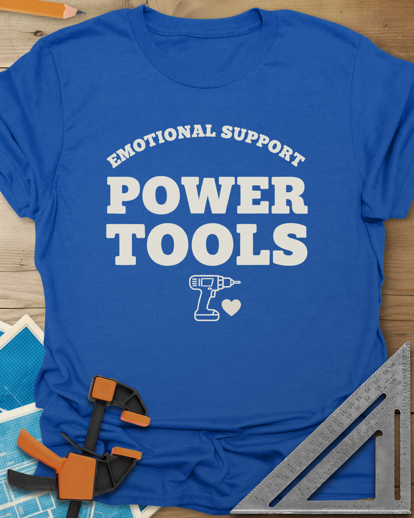 Emotional Support Power Tools Tee — royal